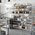 18" Deep x 72" Wide x 86" Height Wire Shelving Kit | 10-Tier | NSF Commercial Storage Rack Unit