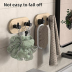 Kayqi 304 Stainless Steel Minimalist Hooks, Suitable for Various Settings Such as bathrooms, Kitchens, and entryways (Set of 3). (Black)