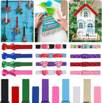 100Pcs Colored Wooden Clothespins, 2.9inch Clothes Pins for Crafts Clip Laundry, 10 Color Cheer Pins