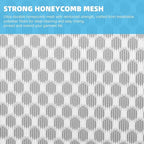 Honeycomb Mesh Laundry Bags for Delicates - 12x16 Inches Medium Washing Bags for Bras, Lingerie, Socks, Baby Clothes - Gentle Wash Protection with Zipper Closure (12)