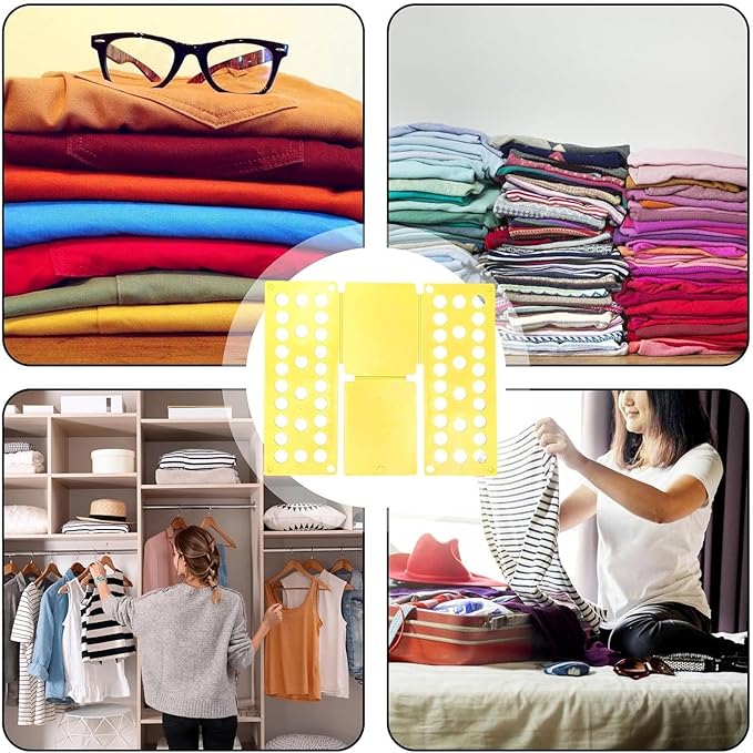 Shirt Folding Board, T Shirt Clothes Folder Board Laundry Sorter Helper Liner - Shirts Folding Boards Laundry Organizer Easy and Fast for Kid and Adult - Foldable Tool for Home Storage