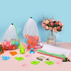 20 Pack Reusable Produce Bags,See-Through Mesh Produce Bags With Drawstring,Washable Toy Storage Mesh Bags for Playroom Organization,Mesh Storage Toy Bags for Storage Toy Fruits Vegetables,3 Sizes