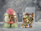 Candy Dispenser - Bulk Acrylic Storage Holder with Two Lids for Countertop or Wall Mount - Store Chocolate, Treats, Sweets, and Snacks (1)