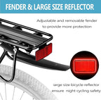 Rear Bike Rack,Bike Cargo Rack w/Fender & Large Size Reflective,Quick Release Mountain Road Bicycle Rear Racks,Universal Bike Luggage Rack,Large Capacity Bike Pannier Rack,YONTUO