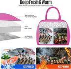 Lunch Bag Women/Men Lunch Box Women/Men (Rose Red)