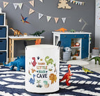 Baby Laundry Basket Baby Nursery Hamper Kids Laundry Basket Toy Storage Bin for Boys Room Decor Gift Baskets for Bedroom Bathroom(Dinosaur)