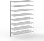 18" Deep x 48" Wide x 74" Height Wire Shelving Kit | 8-Tier | NSF Commercial Storage Rack Unit