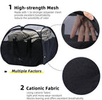 Collapsible Laundry Basket, 90L Foldable Pop-up Laundry Hamper with Reinforced Handles, Tear Proof Mesh Dirty Clothes Hamper for Laundry (Black, 2PCS)