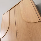 Arched Wood Medicine Cabinet with Soft Close - Premium 25 Lbs Japandi Wall Cabinet - French Cleat Over The Toilet Organizer for Bathroom, Coffee Bar & Entryway