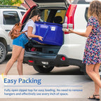 Moving Bags, Storage Bags with Sturdy Handles and Heavy Duty Zippers, Storage Totes for Space Saving, Moving & Storage, Collapsible Moving Supplies(88L, 10-Pack, Blue)