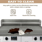 Royxen Laundry Countertop with 2-Tier Shelf Universal Fit, Washer and Dryer Countertop with Storage Space, Shelf Height 11.5 Inches, Solid Wood Core, Eucalyptus