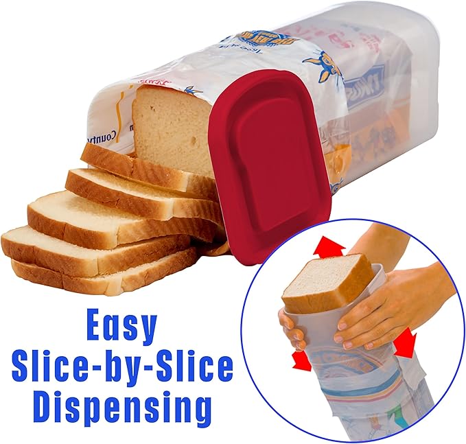 Buddeez Bread Buddy Bread Box – Keeps Loaves Fresh - Holds 1 Loaf of Sandwich Size Bread