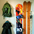 Grassracks Nubbins - Bamboo Flush Ski Wall Mount & Snowboard Wall Mount - Ski Rack & Snowboard Rack