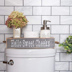 MAINEVENT Nice Butt Bathroom Decor Box, One Box with Print on 2 Sides Farmhouse Bathroom Toilet Decor, Nice Butt Rustic Organizer