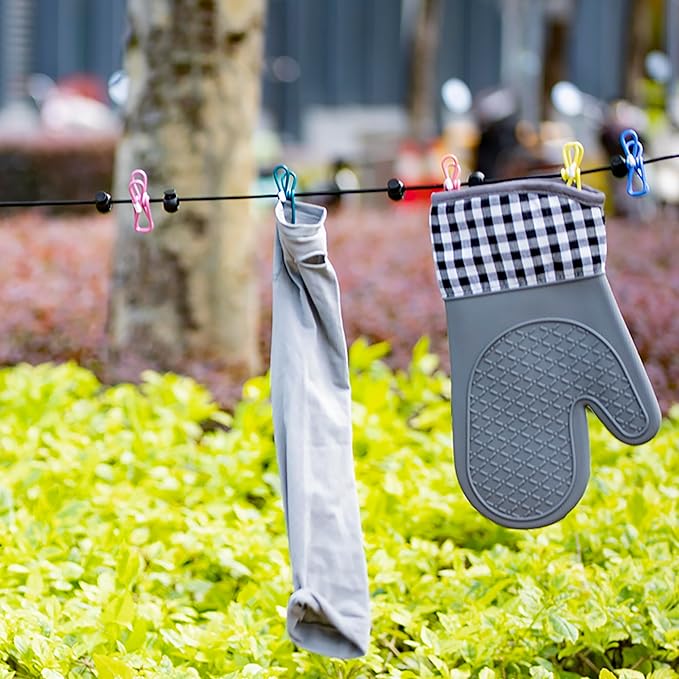Retractable Clothesline, Portable Clothes Line for Travel with 12 Clothes Clips, for Indoor Laundry Drying line,Outdoor Camping Accessories (White-Rope)