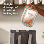 Snapware Food Storage Containers, Plastic, 8.5-Cup, Rectangular | Leakproof & Airtight | BPA-Free | Microwave & Dishwasher Safe | Pack of 6