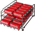 Simple Houseware Dual Row Front Loading Stackable Can Dispenser, Bronze