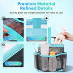 EUDELE Mesh Shower Caddy Portable for College Dorm Room Essentials,Shower Caddy Dorm with 8-Pocket Large Capacity for Beach,Swimming,Gym,Travel essentials