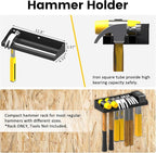 UNITEDPOWER Wall Mount Hand Tool Storage Set, Screwdriver Organizer, Pliers Holder, Hammer Rack, Metal Hardware Tray for Garage Workshop Workbench - 4 Pack