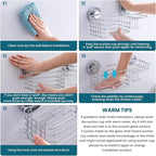 TAILI Suction Shower Caddy with 4 Hooks 1Tier-Silver
