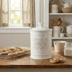 Ceramic Cookie Jar With Lid Cookies Canister Vintage Cookie Jar Cookie Jars For Kitchen Counter Decorative