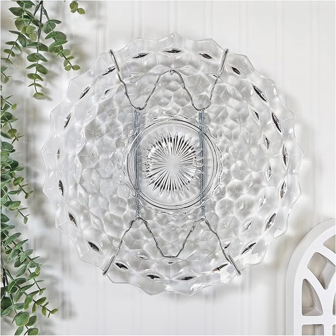Plymor Stainless Steel Wall Mountable Tray and Platter Hanger, 8.25" H x 4.75" W x 0.875" D (for Trays or Platters 10" - 16"), Pack of 2