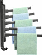 Swivel Towel Rack BSELUTNGY - Durable Space Saving Towel Racks for Bathroom Outdoor for Pool Over The Door Towel Rack Ideal for Balconies Cabinets Kitchens Perfect for Any Decor Style