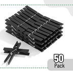 Mr. Pen- Large Wooden Clothes Pins, 2.9 Inch, 50 Pack, Natural Wood Clips for Crafts, Classroom Projects, Hanging Photos, Chip Bags, Decoration, Rust Resistant Spring