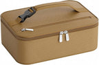 Small Lunch Box Insulated Lunch Bag for Women Men, Bento Kids Lunch Box, Compact Portable Thermal Meal Cooler Bags with Buckle Handle for Work & School, Khaki 5L