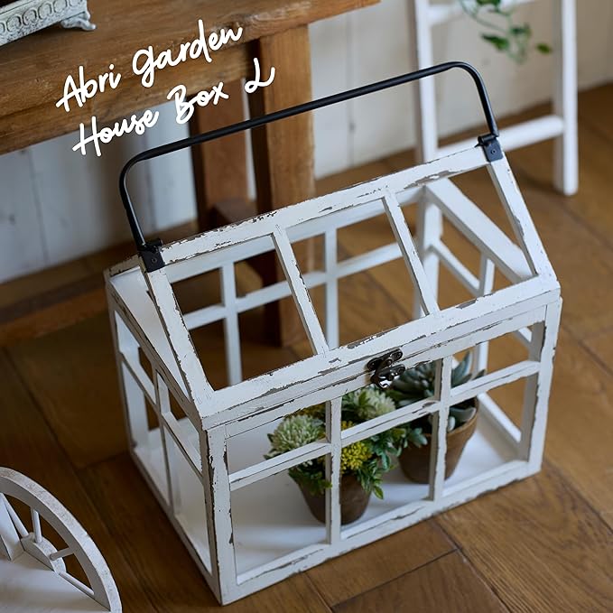 Abitte ANE-702-WH Garden Goods App, Garden House, Large, 15.2 x 9.6 x 14.2 inches (38.5 x 24.5 x 36 cm)