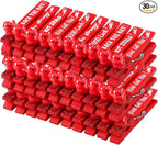 Kigeli 30 Pcs Spirit Clips Cheer Pins Cheerleader Gifts Clothes Pins for Backpacks Competition Glittered for Team Cheer Gifts Stuff Supplies Party Favors Accessories Bulk(Red,Duck)