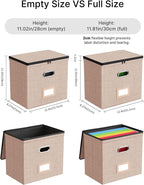 Oterri File Organizer Boxes with Lids, File Box with Mesh Pockets, Document Organizer Box for Letter Size Folders, Zippers Important Document Organizer (Coral, Small-1 Pack Without Folders)