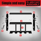 Power Tool Organizer Wall Mount: Heavy Duty Storage Organization Stand Cordless -3 Layers Large Garage Organizer with Drill Holder -Metal Steel Utility Rack Hooks Screwdriver -Gifts for Man