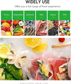 Syntus Vacuum Sealer Bags for Food, 2 Rolls 11" x 50' Commercial Grade Bag Rolls, BPA Free Food Vac Bags for Storage, Meal Prep or Sous Vide