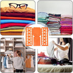 T Shirt Folder Clothes Folding Board, CollapsiblePlastic Laundry Aid, Adjustable SpeedFlip Organizer, Household Liner SorterOrganiser, for Clothing Easy Fast Home Travel Dorm Organization