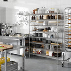 18" Deep x 54" Wide x 74" Height Wire Shelving Kit | 8-Tier | NSF Commercial Storage Rack Unit