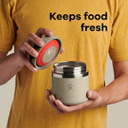 Hydro Flask Food Jar – Insulated Stainless Steel, Snack Travel Container for Hot Food & Soup 28 Oz Shale Gray