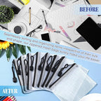 Jetec 32 Pcs Mesh Zipper Bags Toy Storage Bikini Organizer Bag Bolsas Para Guardar Trajes De Bano Waterproof Zipper Reusable Pouch Puzzle Multipurpose for Storage Office(Black,5.1 x 4.1 Inch)