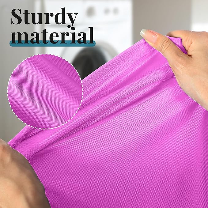 Woanger 12 Pack 28 x 45 Inch Extra Large Laundry Bags Bulk Washable Travel Laundry Bag with Drawstring Closure Large Dirty Clothes Organizer for College Dorm Home Hotel Camping(Cute Colors)