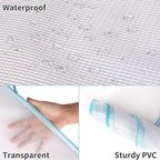 EOOUT 100pcs Mesh Zipper Pouch, A4 Size, 10 Colors Zipper Bags for Organizing Storage, Waterproof Puzzle Bag, Zipper File Bags for Board Games and School Office Supplies