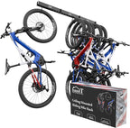 USA Based Ceiling Bike Hanger Slide Mount Up To 6 Bikes, Sliding Garage Bicycle Storage, 51" Heavy Duty Hanging Hook Racks 450lbs Limit, Overhead Mounted Hangers for Storing Bicycles | Black