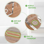 Clear Toilet Basket Tank Tray, Acrylic Bathroom Basket, Back of Toilet Organizer for Paper Storage, Anti-slip and Moisture-proof
