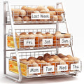 Upgraded Egg Holder Countertop with Removable 5 Dividers & Date Plate, 3 Tier Pull Out Large Egg Basket for Gathering Fresh Eggs, Kitchen Organizer, The Size - 6.7“x16.6”x11.3