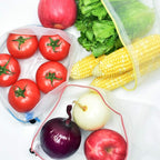 24 pack Reusable Produce Bags,Reusable produce bags for grocery,mesh bags See-Through and Washable Grogery Bags with 3 Sizes useful for storage fruits,vegetables,toys……