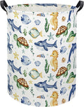 Ocean Kids Laundry Basket Baby Hamper Sea World Toy Storage Bin for Boys Room Decor Baby Nursery Hamper Gift Baskets for Bedroom Bathroom(Ocean)
