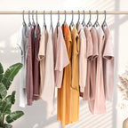 NEATERIZE Thick Heavy Duty Hangers - Grey Plastic Clothes Hangers 38 Pack - Great for Coat Hanger, Jackets Jeans & Suit Hanger for Closet - New Apartment Essentials Percheros Ganchos para Colgar Ropa