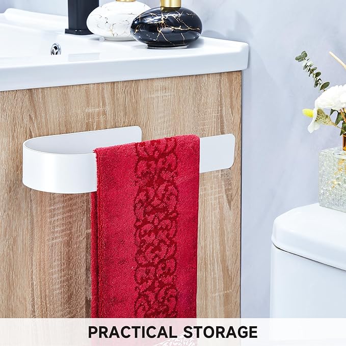 Toilet Paper Storage Wall Mount, Over The Tank Extra Toilet Paper Holder for 3 Rolls Tissue, Metal Tissue Roll Storage Stand for Bathroom, RV Adhesive Loo Roll Holder (White)