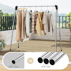 Clothes Drying Rack, Foldable Drying Rack Clothing, Stainless Steel Laundry Rack, Free-Standing, Indoor Outdoor Use with Travel Friendly Design, Collapsible for Home, Camping, Theater, RV Use, Black