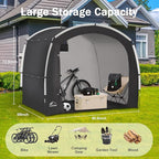 Bike Storage Shed Tent, Outdoor Bicycle Storage Shed, Waterproof Portable Bike Covers Shelter, 7.2x4.9x6.1ft Large Garage Tent for Motorcycle, Garden Tools, Lawn Mower