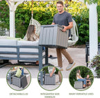 LIFETIME Outdoor Storage Cube Deck Box for Package Delivery, Patio Furniture Cushions, Garden Tools, Pool Accessories, 25 Gallon